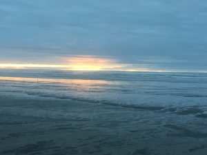Sunset on the water near Ilwaco, Washington