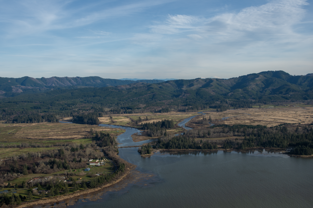 Flooding near the Washington coast as a result of king tides