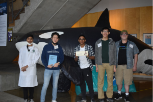 The winning team from Tesla STEM High School.