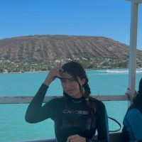 Photo of Luciana Calle after diving