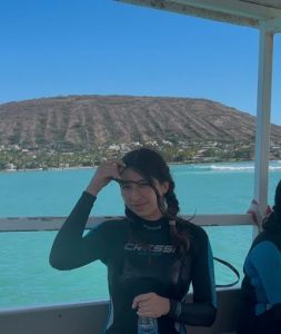 Photo of Luciana Calle after diving 