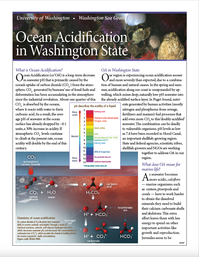 Ocean Acidification in Washington State
