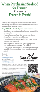 Benefits of Frozen Seafood Bookmark