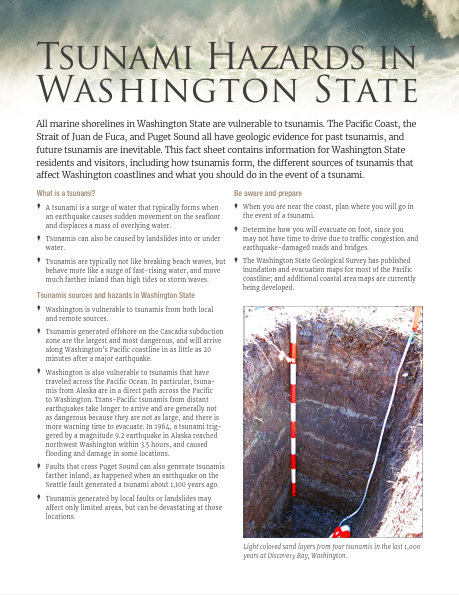 Tsunami Hazards in Washington State