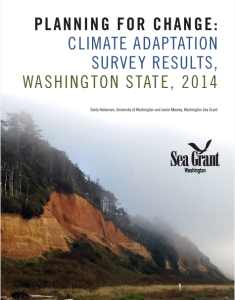 Planning for Change: Climate Adaptation Survey Results, Washington State, 2014