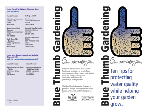 Blue Thumb Gardening