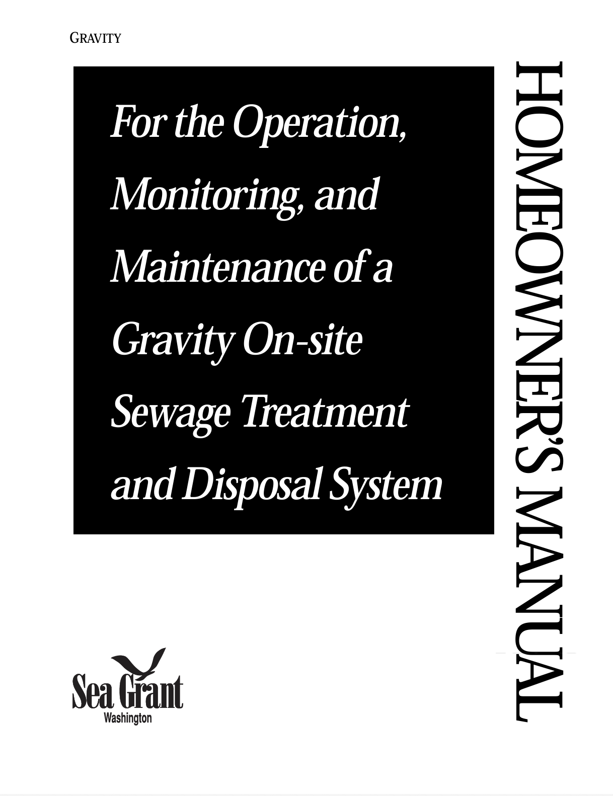 Homeowner’s Manual: Gravity System