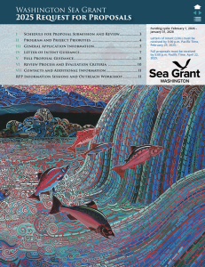 Cover of 2025 WSG Request for Proposals featuring art by Alfredo Arreguin