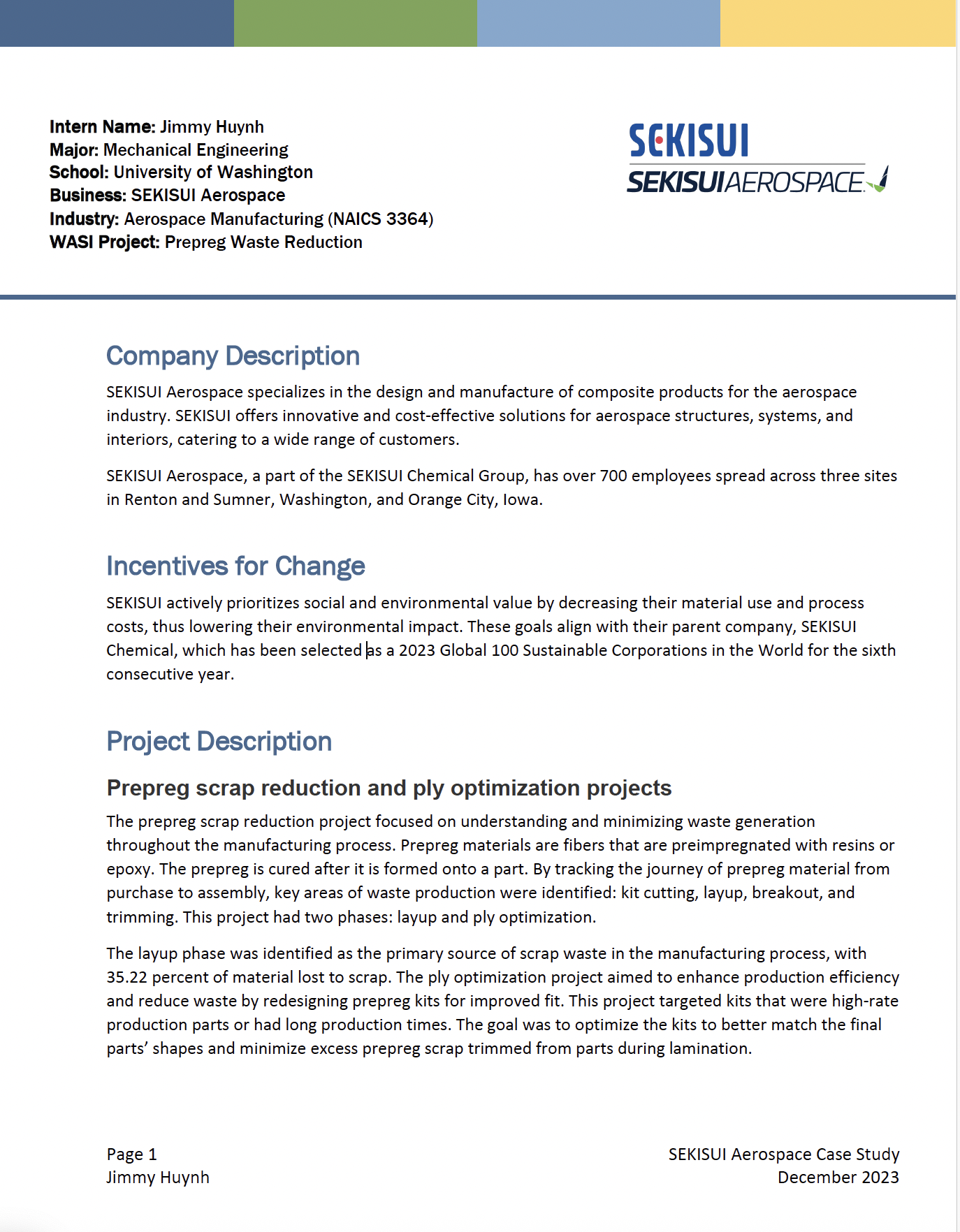 WASI Case Study: SEKISUI Aerospace