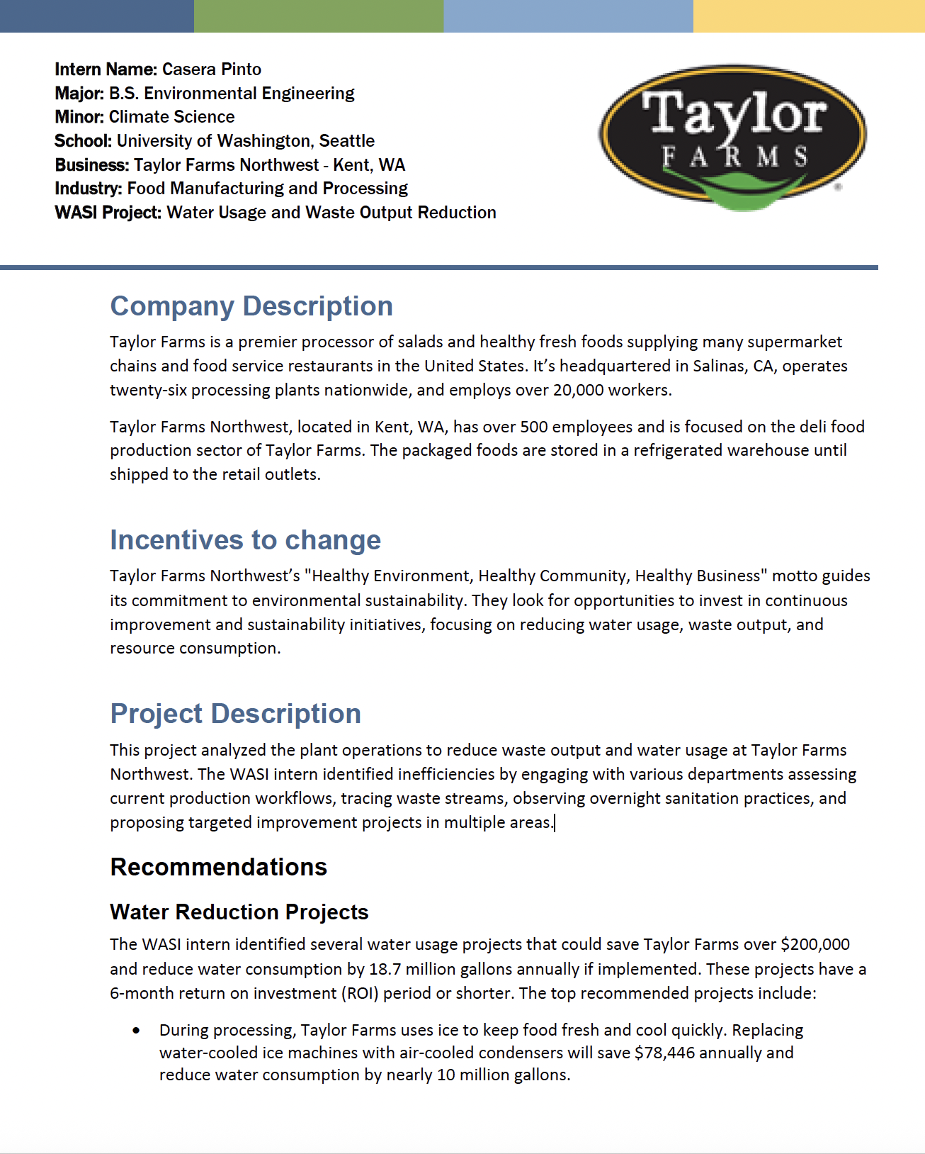 WASI Case Study: Taylor Farms