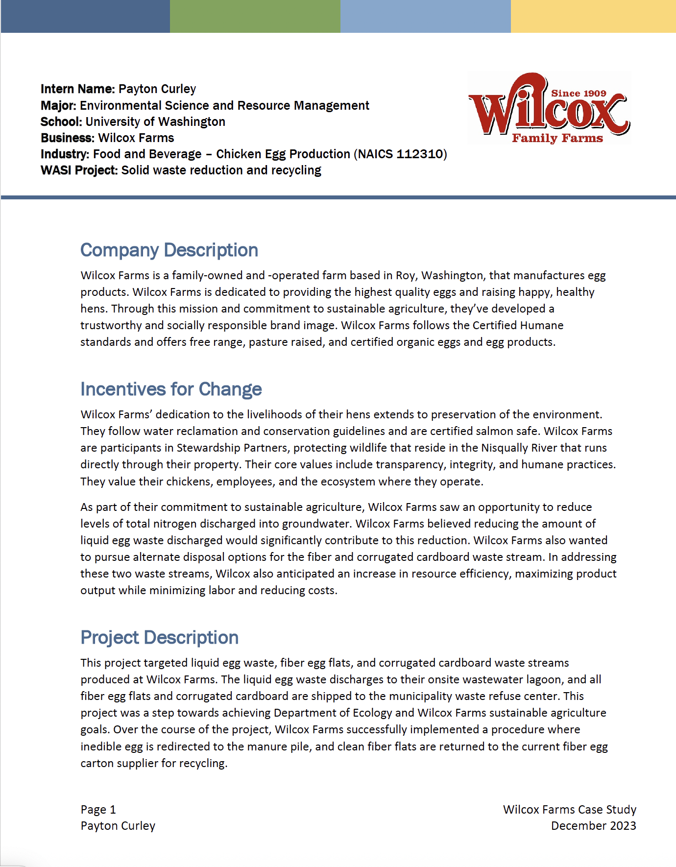 WASI Case Study: Wilcox Farms