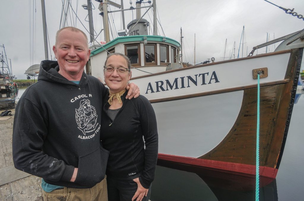 Amy and Greg in front of the Arminta