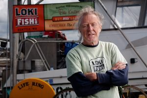 Pete Knutson in a Loki shirt